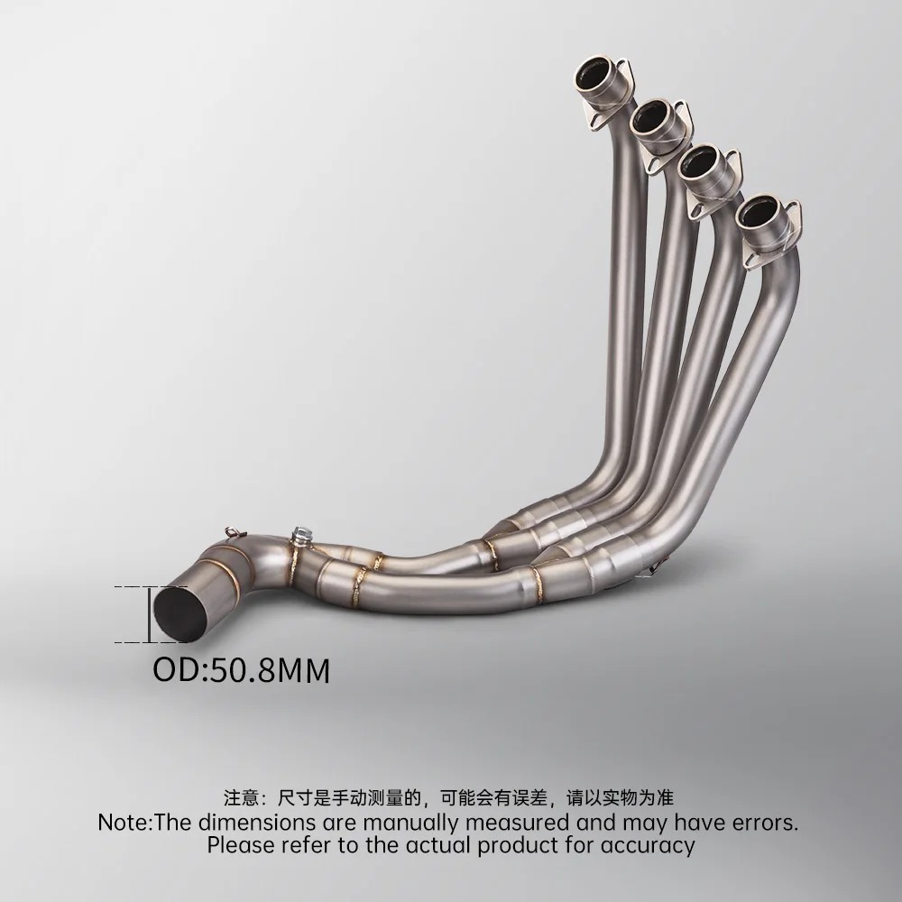 For CBR650R CB650F CB650R CBR650F 2018-2022 Front Link Pipe Exhaust System Modify 51mm Carbon Fiber Muffler